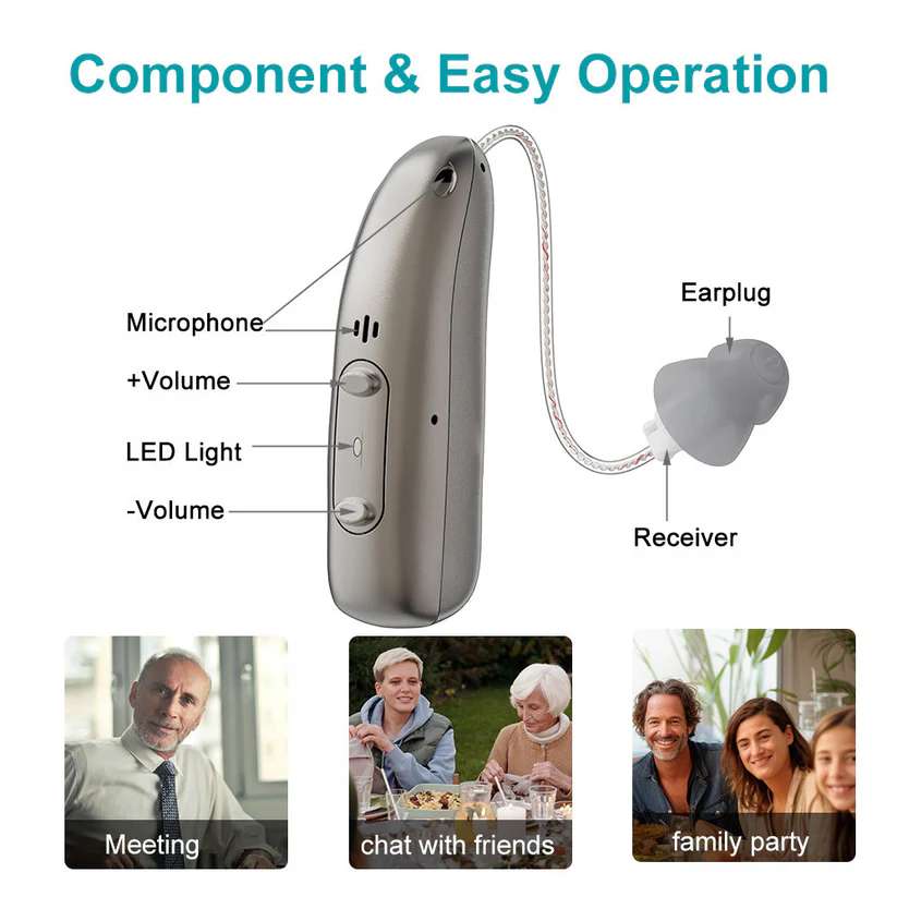 Kaydenth™ Smart, selbstprogrammierbare Bluetooth-Hörgeräte (App-gesteuert)