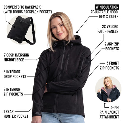 The World's Only Outdoor Hoodie That Becomes Its Own Backpack. 210gsm MicroFleece. 12 Pockets. Stuff It, Strap It, Keep Moving.
