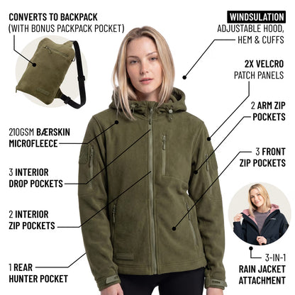 The World's Only Outdoor Hoodie That Becomes Its Own Backpack. 210gsm MicroFleece. 12 Pockets. Stuff It, Strap It, Keep Moving.