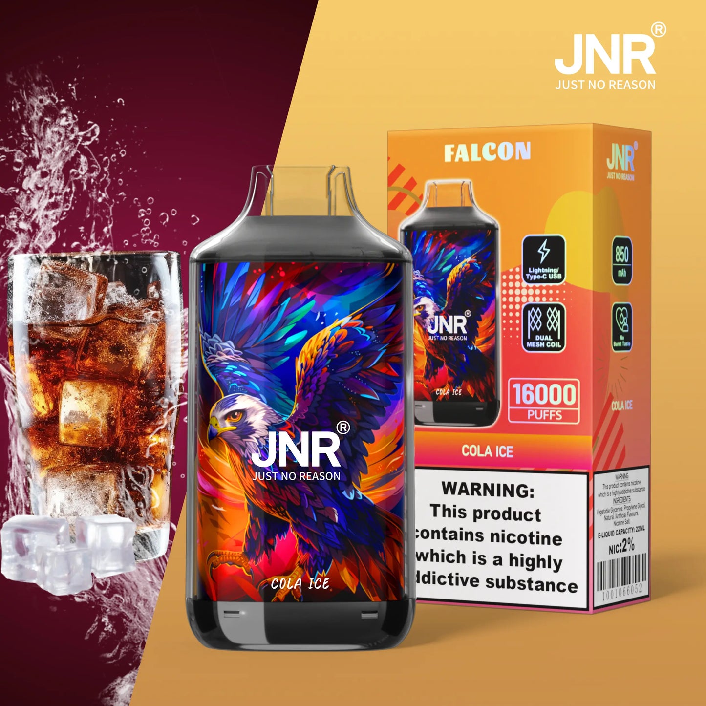 JNR FALON 16000 16K Puffs Original Edition Disposable Vape