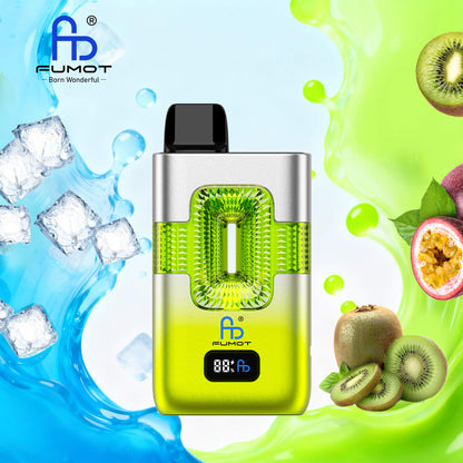 Fumot ECO 2in1 50000 50K Puffs Double Flavors Smart Display Original Rechargeable Disposable Vape