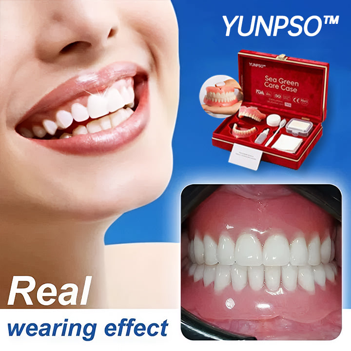 🌎Ends Today: 70% OFF! ⏰YUNPSOTM Medical Full Denture with Strong Suctiond Custom-Fit Full Functional Dentures🦷Obtain American Dental Association (ADA) Certification
