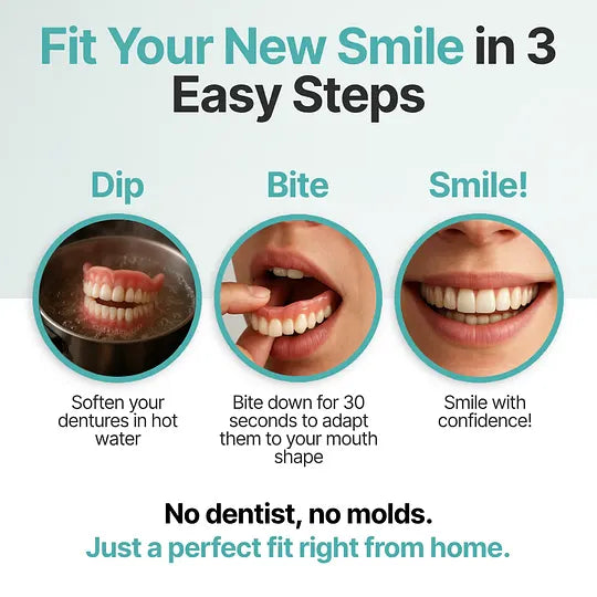 🌎Ends Today: 70% OFF! ⏰ Medical Full Denture with Strong Suctiond