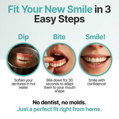 🌎Ends Today: 70% OFF! ⏰ Medical Full Denture with Strong Suctiond